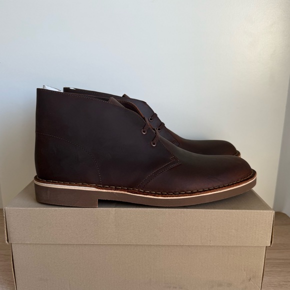 Clarks Bushacre 2 ‘Dark Brown/Marron Fonce’ Men Shoes- SZ 9 9.5 11.5